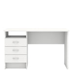 Function Plus Desk 3 Drawers in White FSC Mix 70 % NC-COC-060652