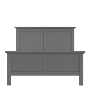 Paris Double Bed 4ft6 (140 x 190) in Matt Grey