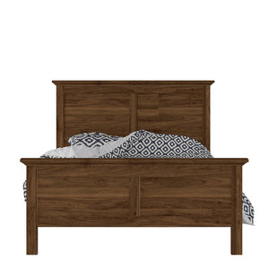 Paris Double Bed (140 x 200) in Walnut