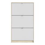 Shoes Shoe cabinet w. 3 tilting doors and 2 layers