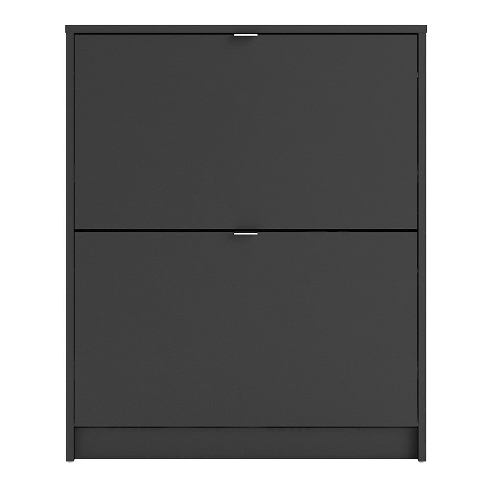 Shoes Shoe cabinet w. 2 tilting doors and 2 layers