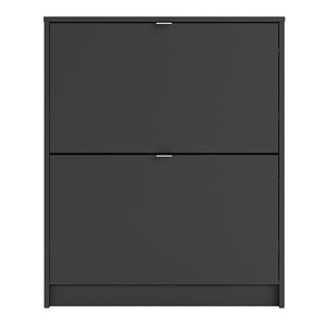 Shoes Shoe cabinet w. 2 tilting doors and 2 layers