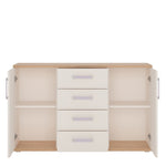 4KIDS 2 door 4 drawer sideboard with lilac handles