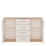 4KIDS 2 door 4 drawer sideboard with opalino handles  4KIDS 2 door 4 drawer sideboard with opalino handles