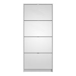 Shoes Shoe cabinet w. 4 mirror tilting doors and 2 layers