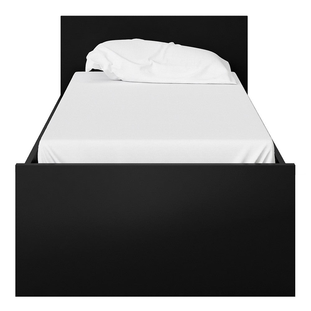 Naia Single Bed 3ft (90 x 190) in Black Matt