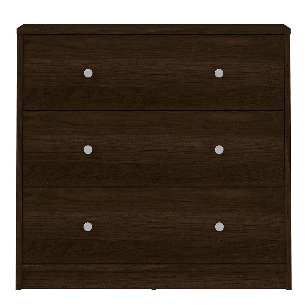 May Chest of 3 Drawers in Dark Walnut