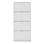 Shoes Shoe cabinet w. 4 tilting doors and 2 layers