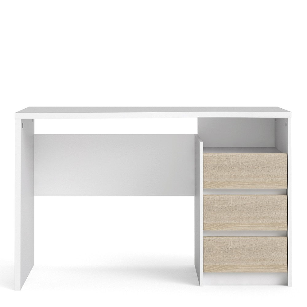 Function Plus Desk 3 drawers White Oak structure FSC Mix 70 % NC-COC-060652