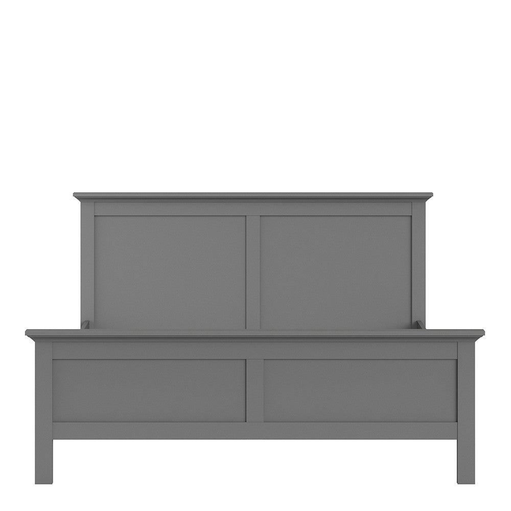 Paris Super King Bed (180 x 200) in Matt Grey