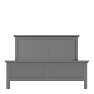 Paris Super King Bed (180 x 200) in Matt Grey