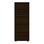 Nova Narrow Chest of 5 Drawers in Dark Walnut