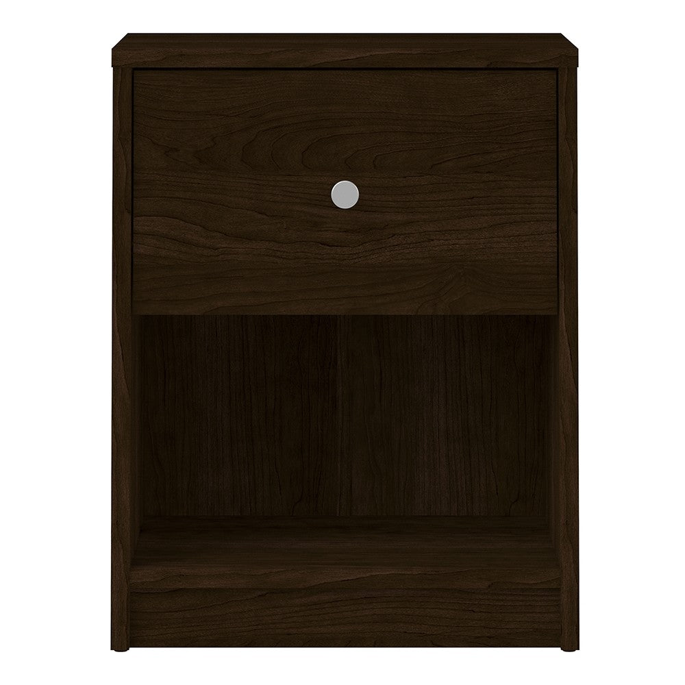 May Bedside 1 Drawer in Dark Walnut