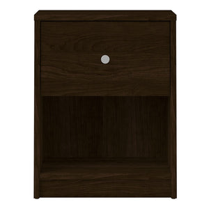 May Bedside 1 Drawer in Dark Walnut