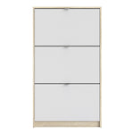 Shoes Shoe cabinet w. 3 tilting doors and 1 layer