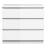 Naia Chest of 3 Drawers in White High Gloss