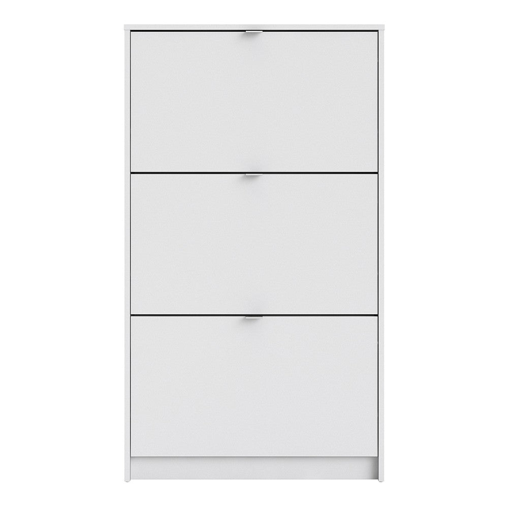 Shoes Shoe cabinet w. 3 tilting doors and 1 layer