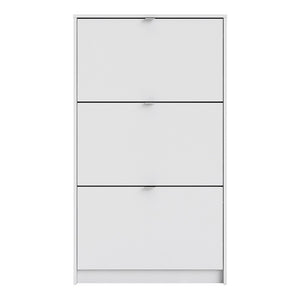 Shoes Shoe cabinet w. 3 tilting doors and 1 layer