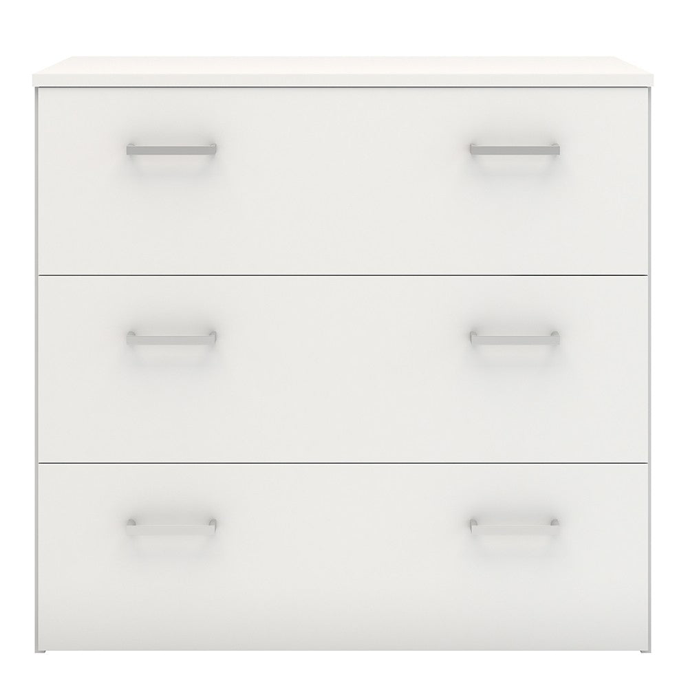 Space Chest of 3 Drawers in White