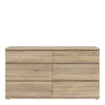 Nova Wide Chest of 6 Drawers (3+3) in Oak