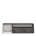 Zingaro 1 door 2 drawer wide TV cabinet