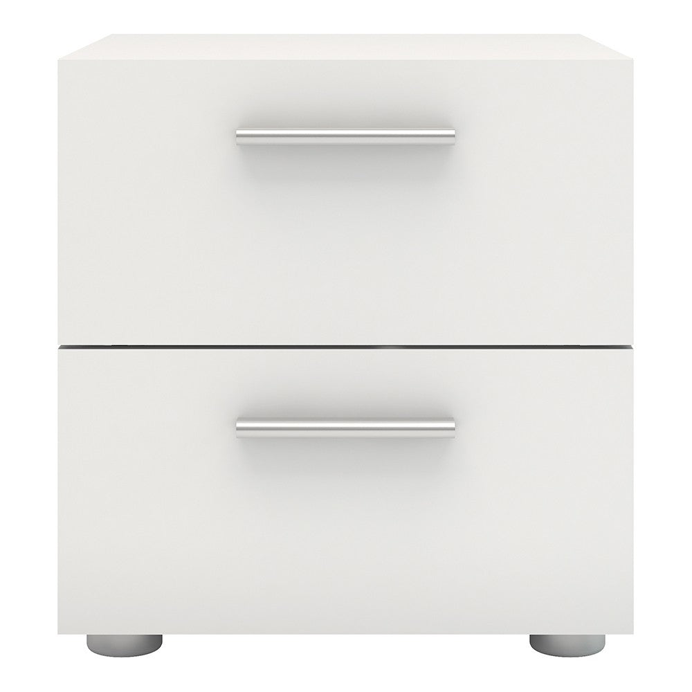 Pepe Bedside 2 Drawers in White