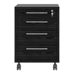 Prima Mobile cabinet in Black woodgrain