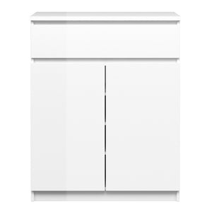 Naia Sideboard - 1 Drawer 2 Doors in White High Gloss