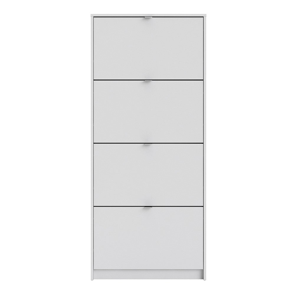 Shoes Shoe cabinet w. 4 tilting doors and 1 layer