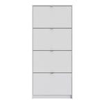 Shoes Shoe cabinet w. 4 tilting doors and 1 layer