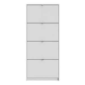 Shoes Shoe cabinet w. 4 tilting doors and 1 layer