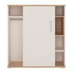 4KIDS Low cabinet with shelves (sliding door) with opalino handles