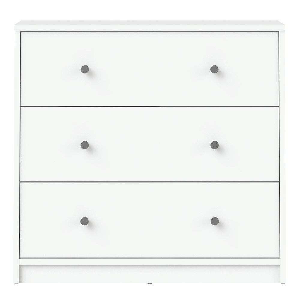 May Chest of 3 Drawers in White