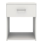 Space Bedside 1 Drawer in White