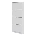 Shoes Shoe cabinet w. 4 tilting doors and 1 layer