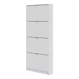 Shoes Shoe cabinet w. 4 tilting doors and 1 layer