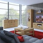 Cortina 3 door 1 drawer sideboard in Grandson Oak