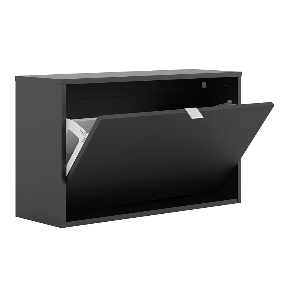 Shoes Shoe cabinet w. 1 tilting door and 2 layers