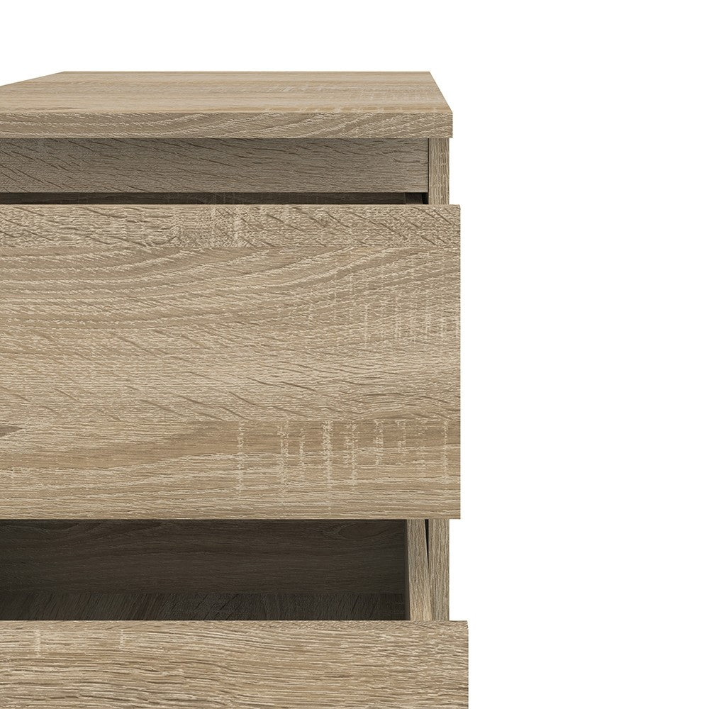 Nova Narrow Chest of 5 Drawers in Oak