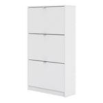 Shoes Shoe cabinet w. 3 tilting doors and 2 layers