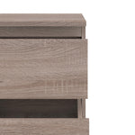 Nova Narrow Chest of 5 Drawers in Truffle Oak