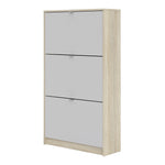 Shoes Shoe cabinet w. 3 tilting doors and 2 layers