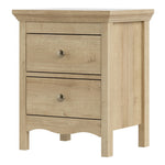 Silkeborg Bedside 2 Drawers in Riviera Oak