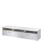 Napoli TV Unit 2 Drawers 3 Shelves in White