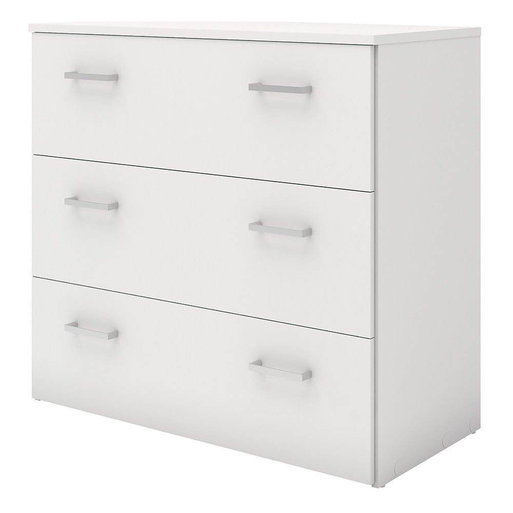 Space Chest of 3 Drawers in White