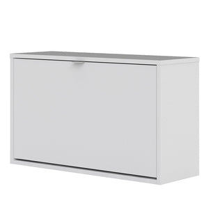 Shoes Shoe cabinet w. 1 tilting door and 2 layers