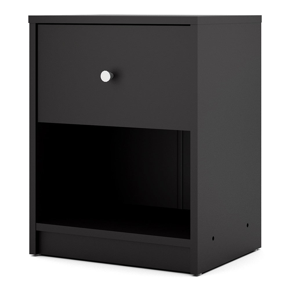 May Bedside 1 Drawer in Black