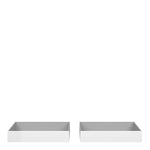 Naia Set of 2 Underbed Drawers (for Single or Double beds) in White High Gloss