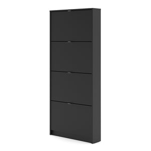 Shoes Shoe cabinet w. 4 tilting doors and 1 layer