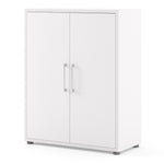 Prima Bookcase 2 Shelves with 2 Doors in White